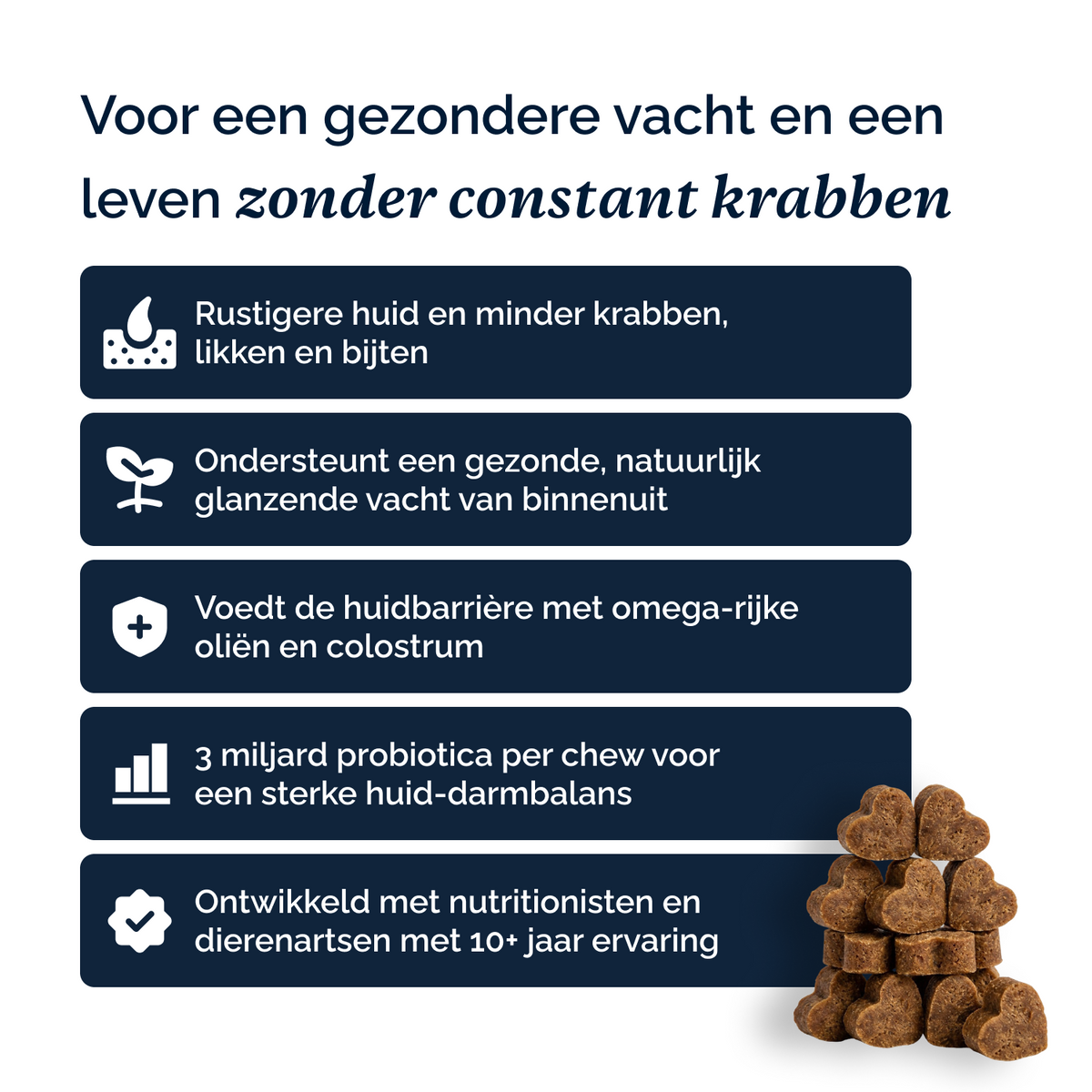 Anti-Jeuk Probiotica chews voor honden – 180g