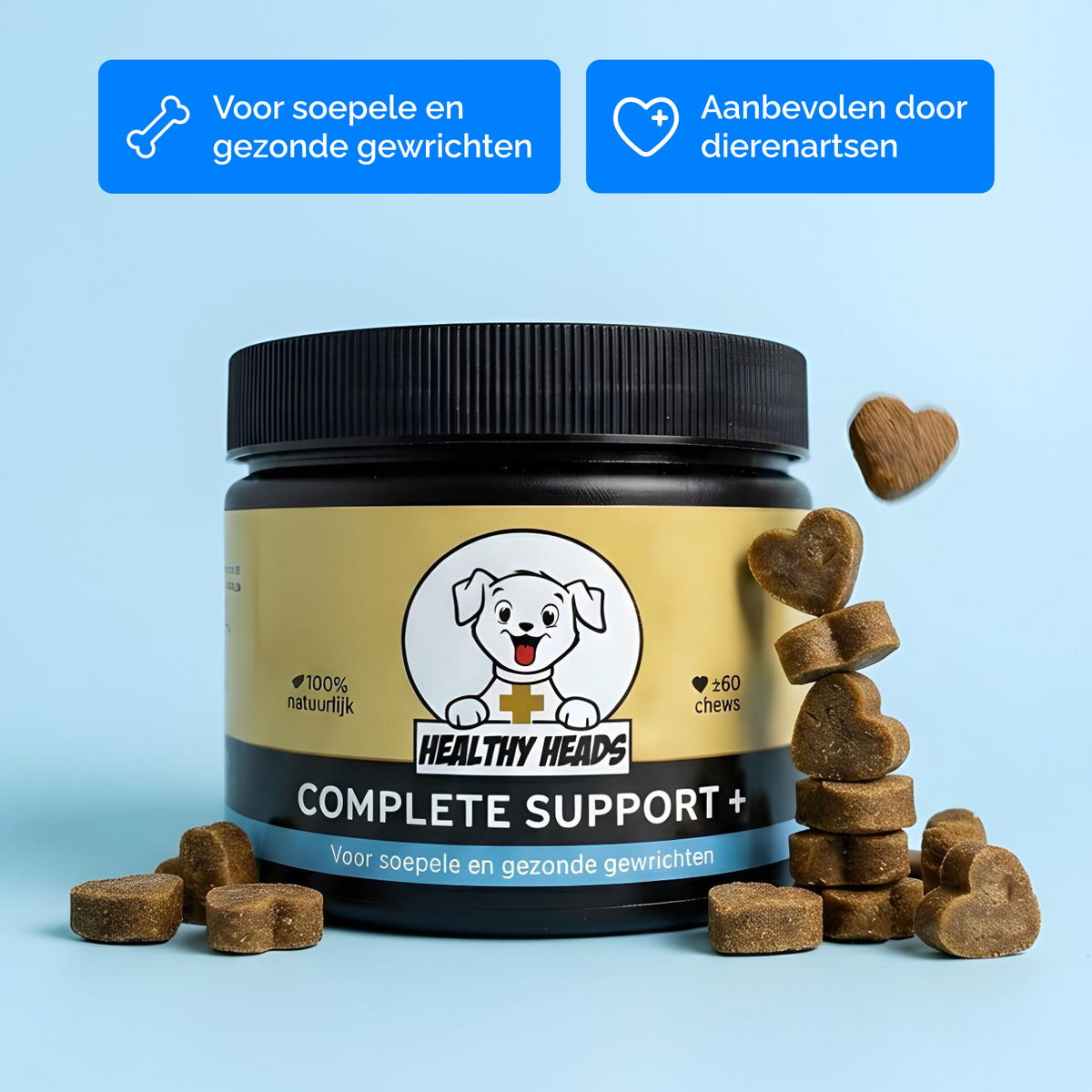 Complete Support + chews voor honden – 180g