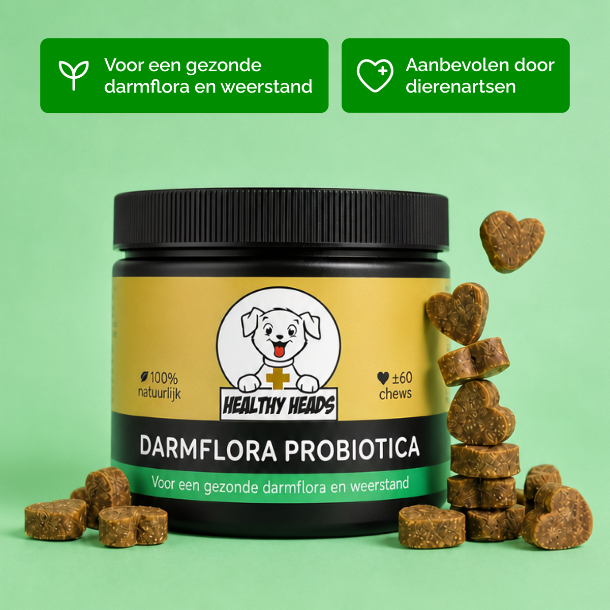 Darmflora Probiotica chews voor honden – 180g